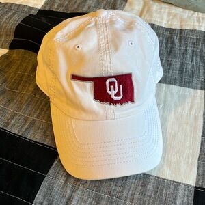 University of Oklahoma white baseball cap